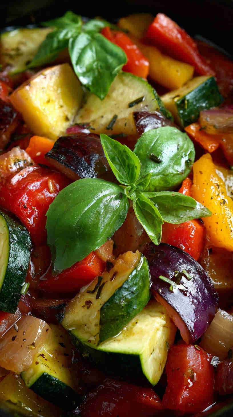 Crockpot Ratatouille with Fresh Herbs