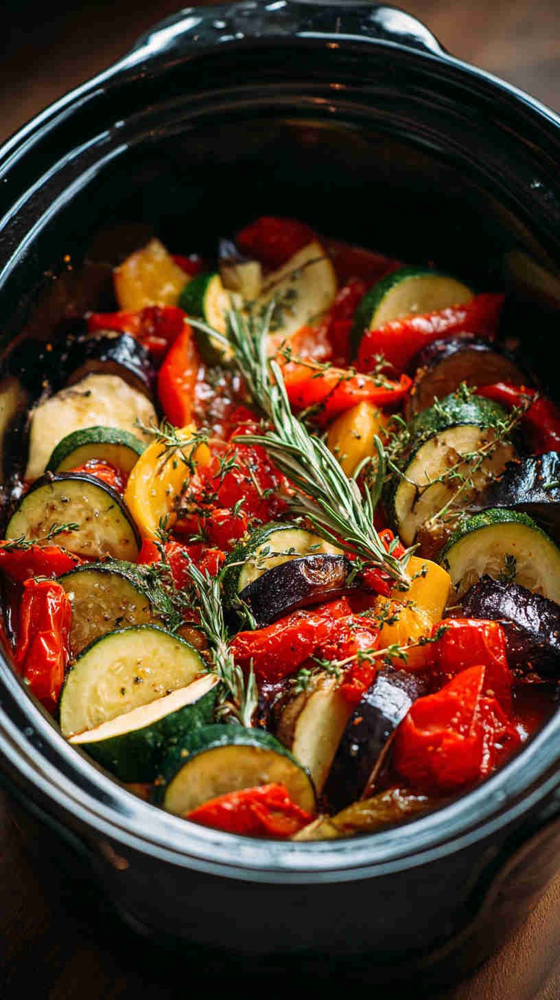 Crockpot Ratatouille with Fresh Herbs