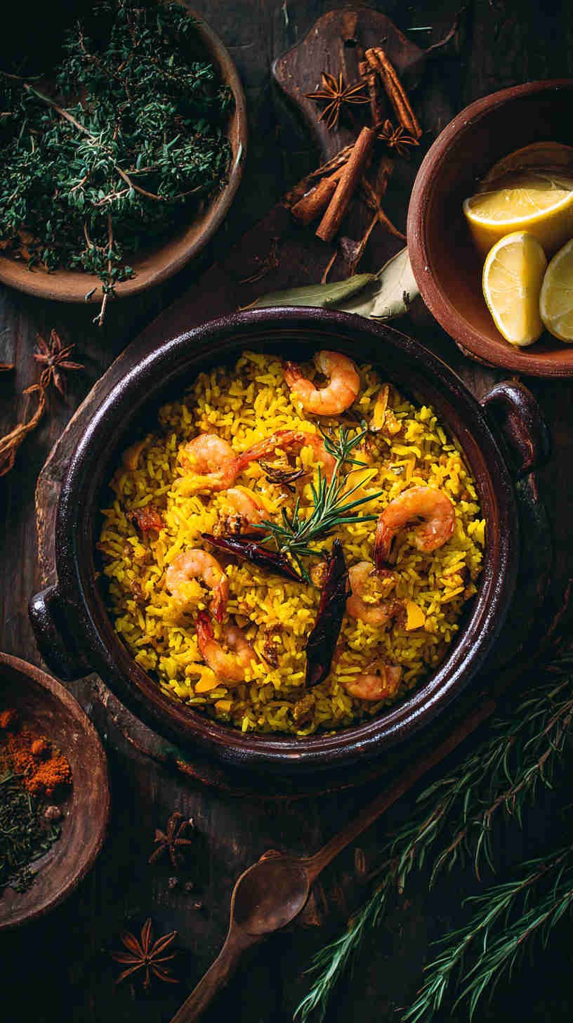 Crockpot Seafood Paella with Saffron Rice