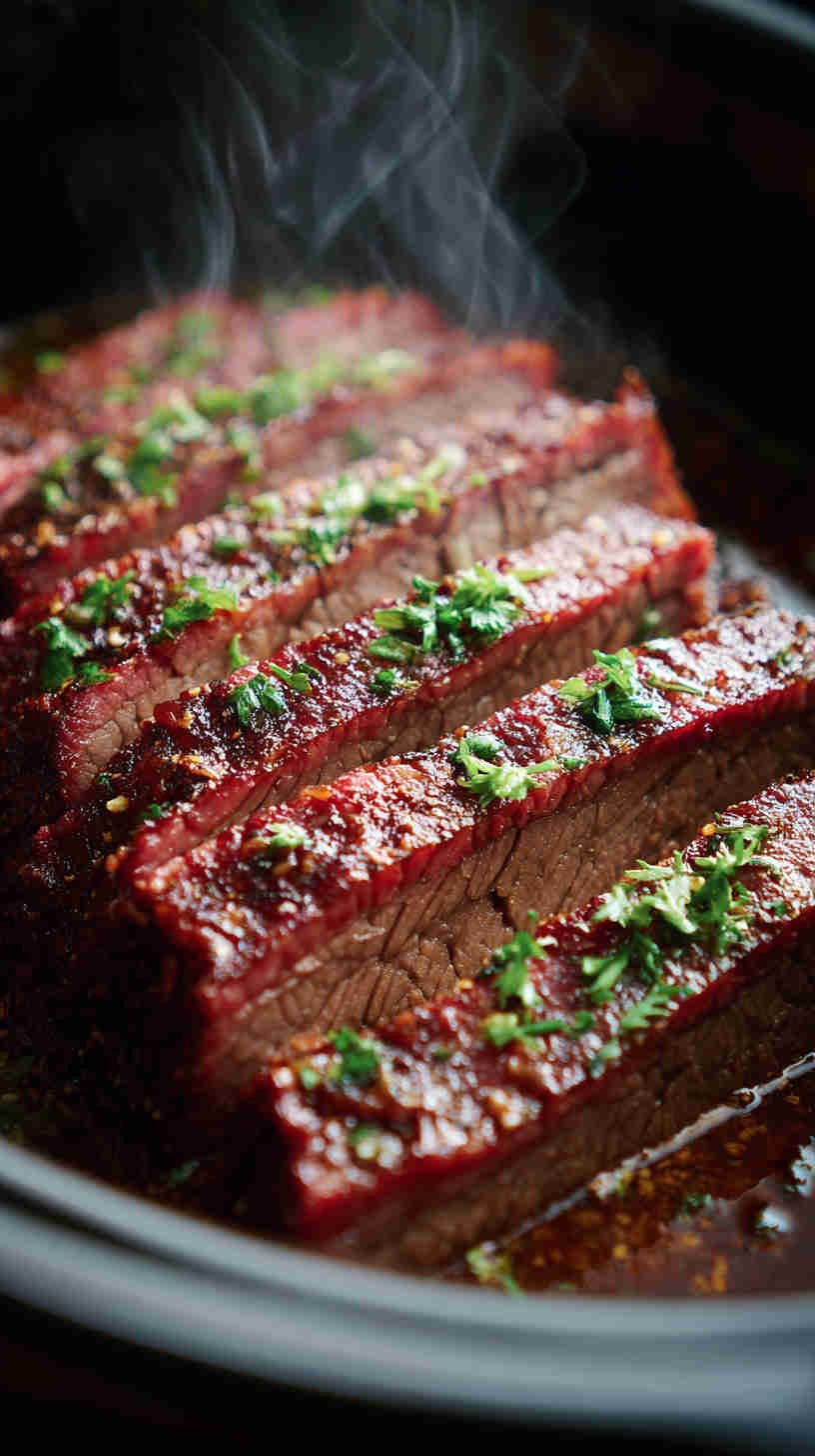 Crockpot Smoky BBQ Beef Brisket