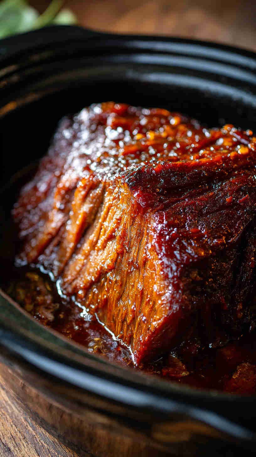 Crockpot Smoky BBQ Beef Brisket
