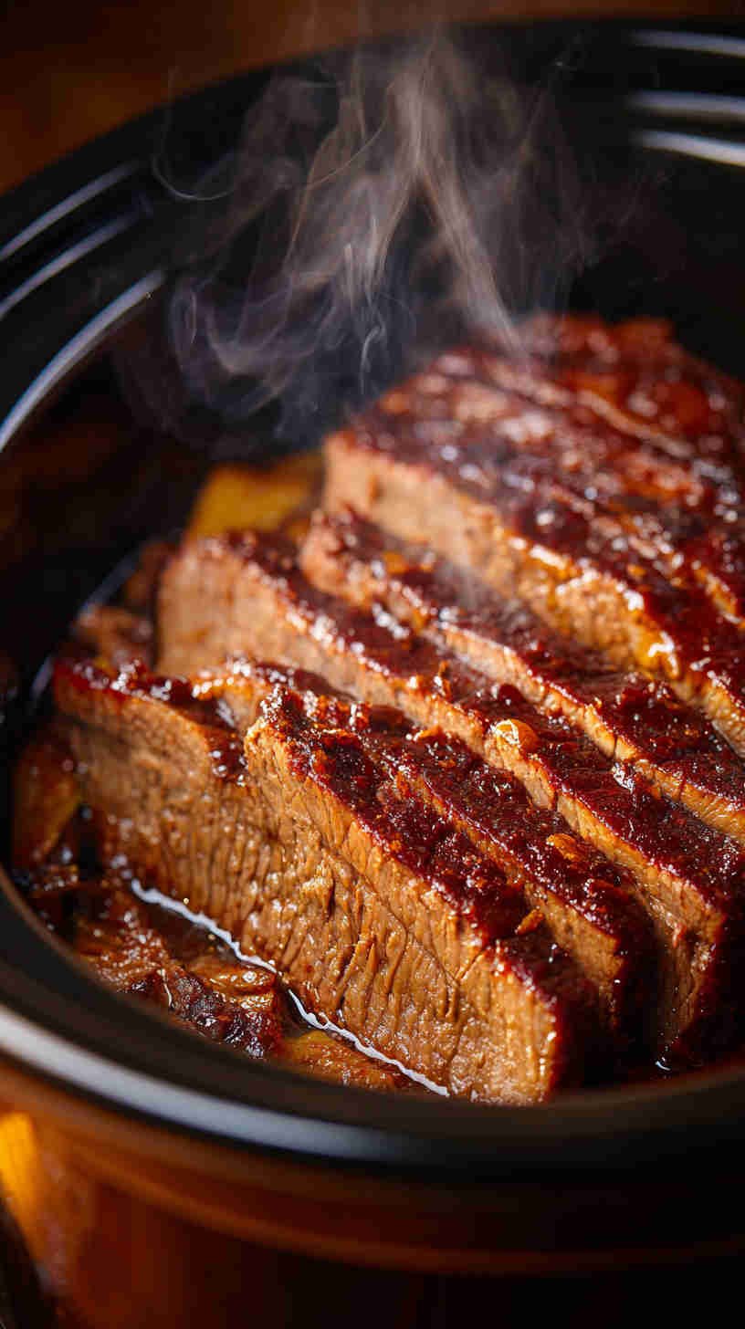 Crockpot Smoky BBQ Beef Brisket