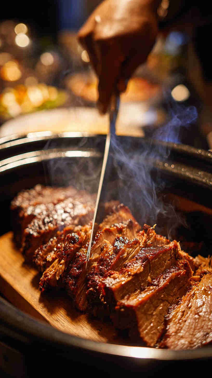 Crockpot Smoky BBQ Beef Brisket