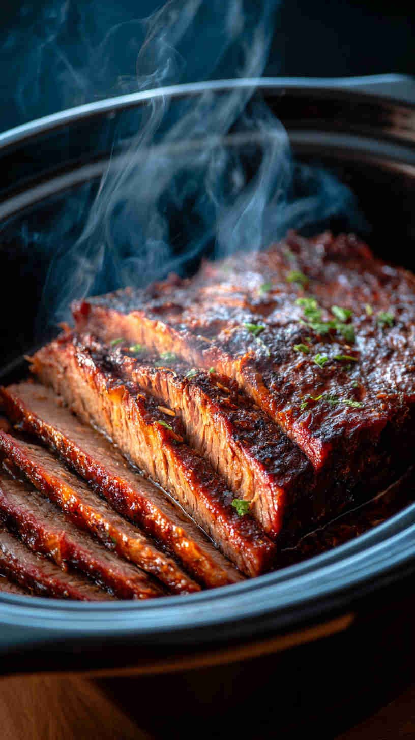 Crockpot Smoky BBQ Beef Brisket
