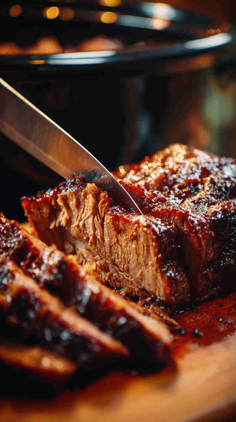 Crockpot Smoky BBQ Beef Brisket