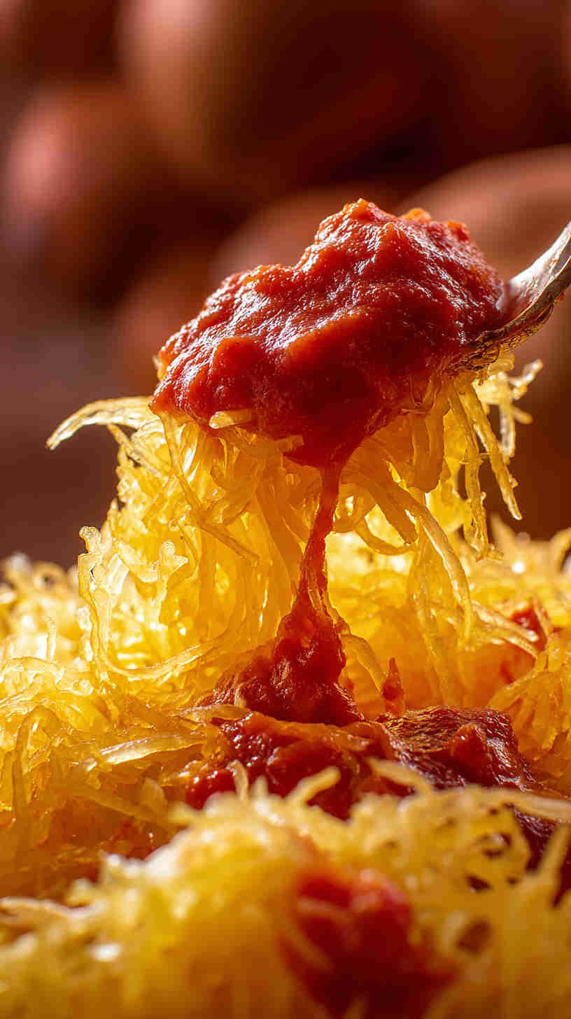 Crockpot Spaghetti Squash with Marinara