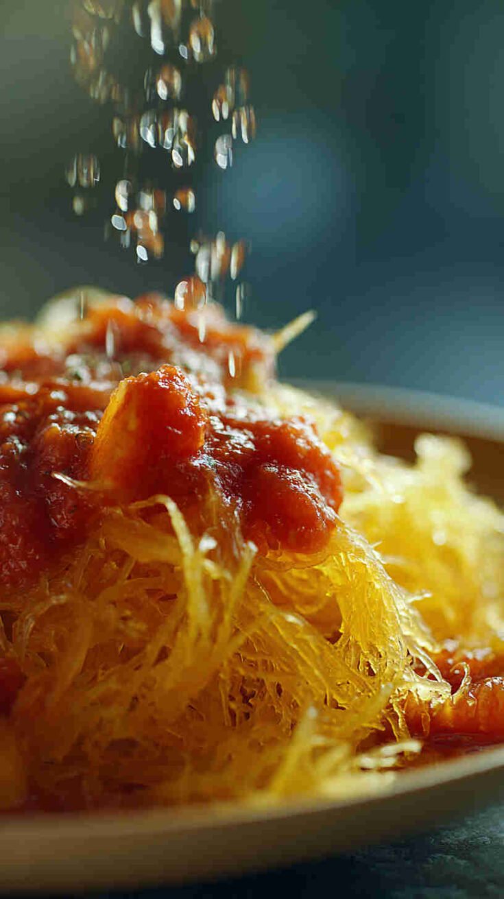 Crockpot Spaghetti Squash with Marinara