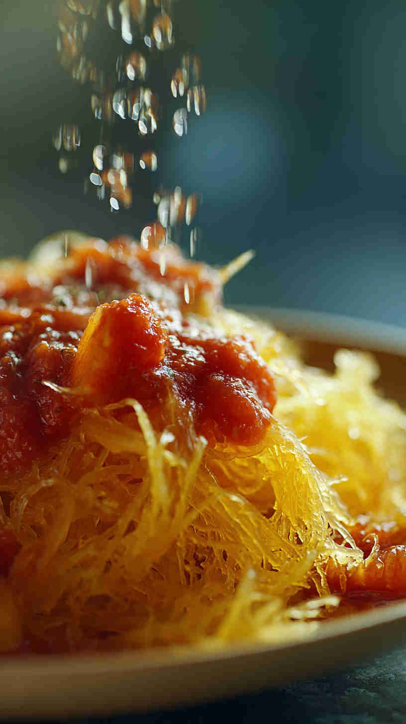 Crockpot Spaghetti Squash with Marinara