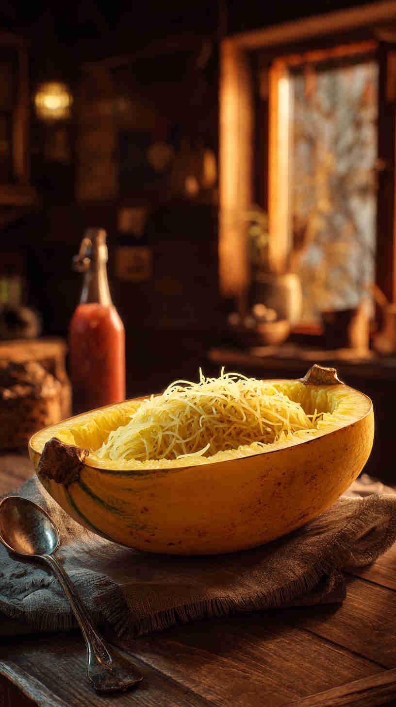 Crockpot Spaghetti Squash with Marinara