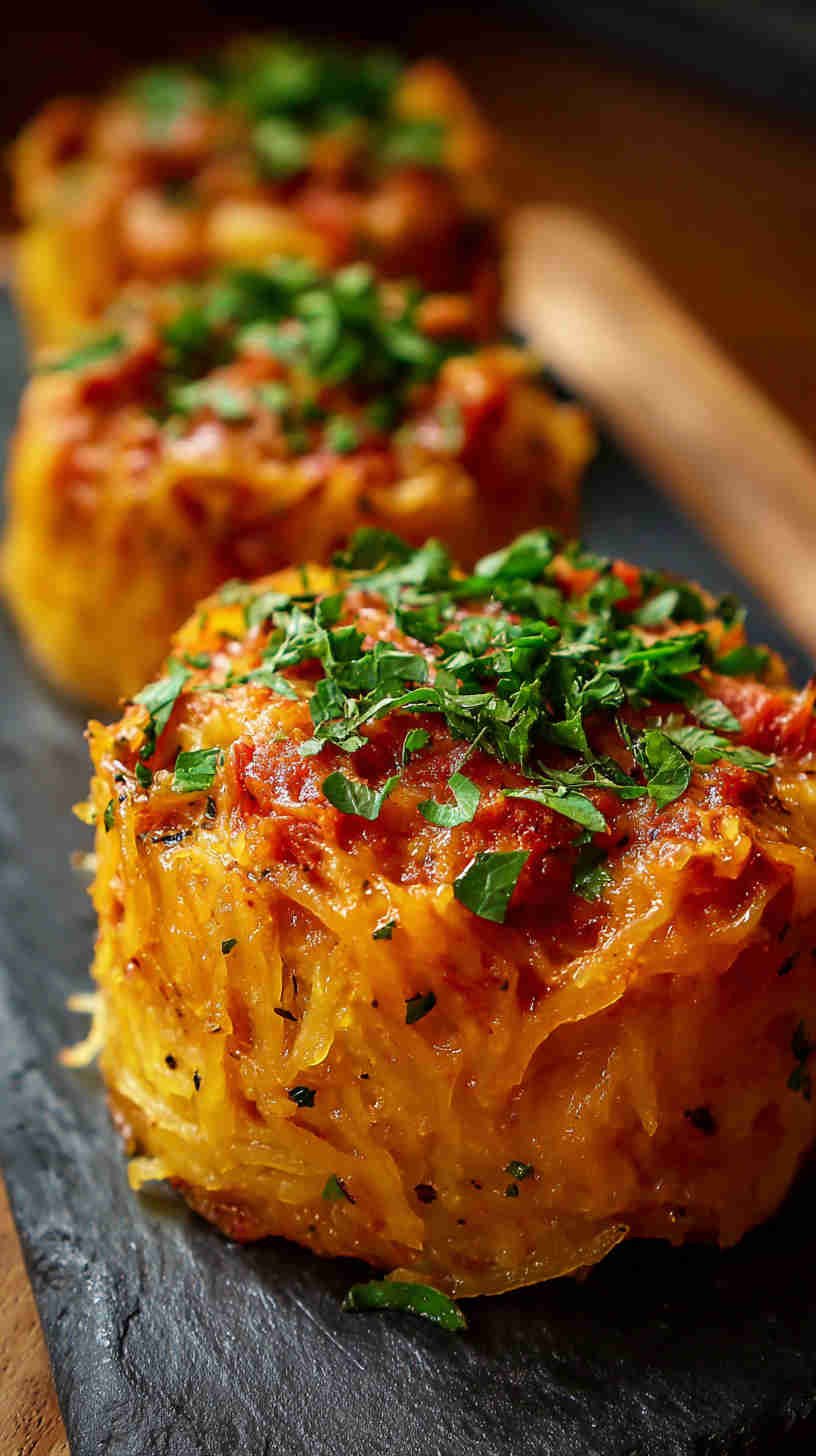 Crockpot Spaghetti Squash with Marinara