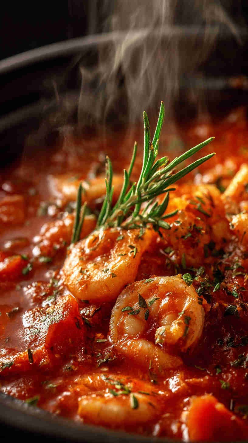 Crockpot Spicy Tomato Seafood Stew