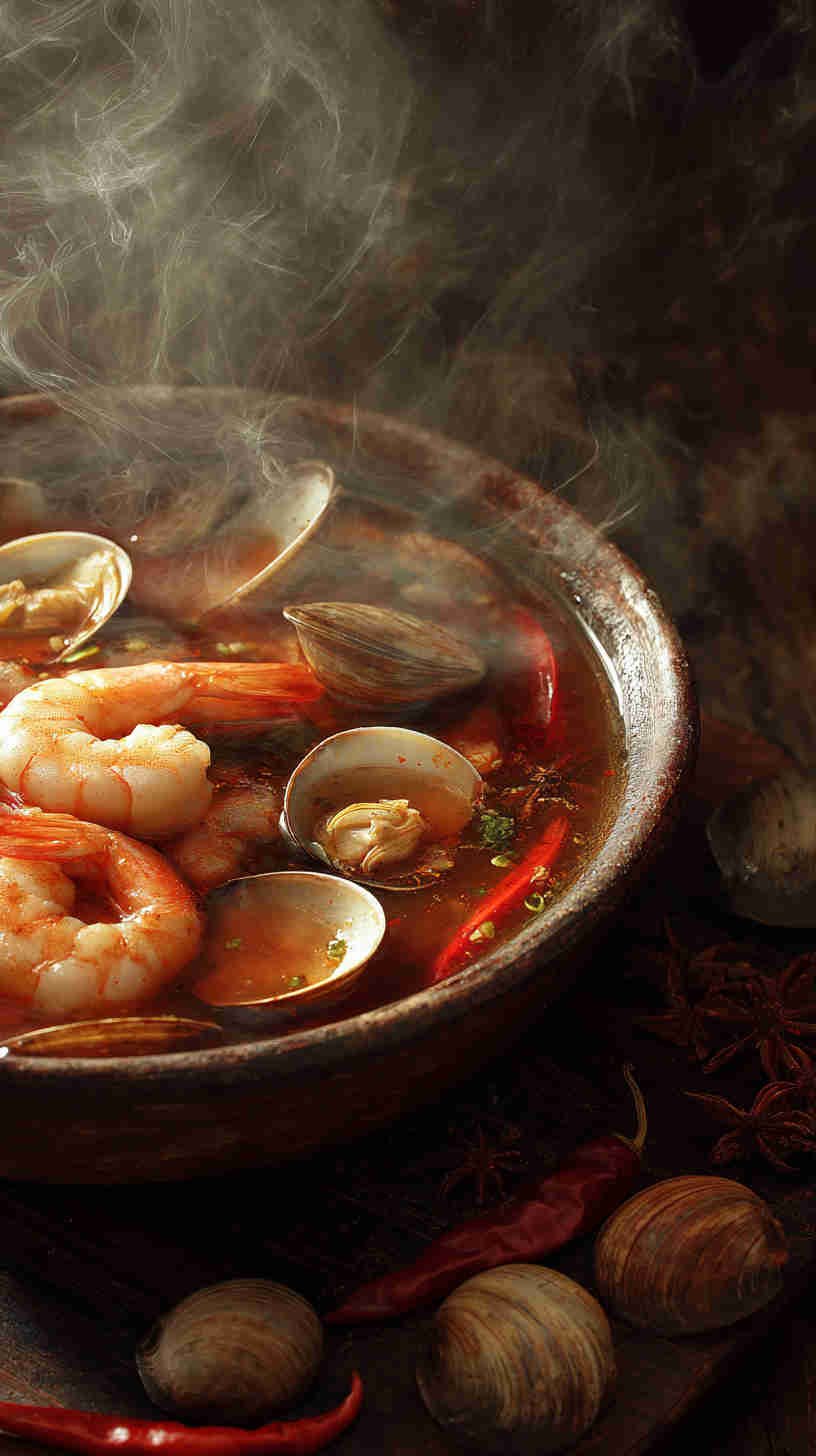 Crockpot Spicy Tomato Seafood Stew
