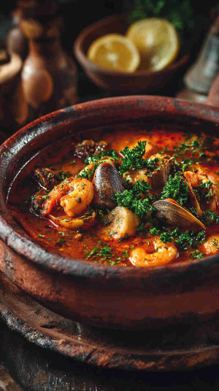 Crockpot Spicy Tomato Seafood Stew