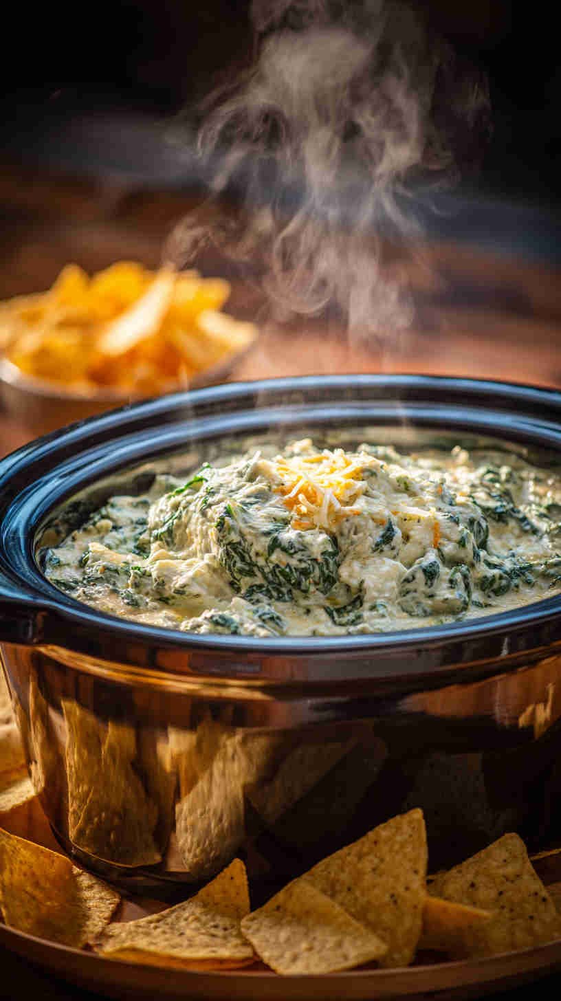 Crockpot Spinach Artichoke Dip
