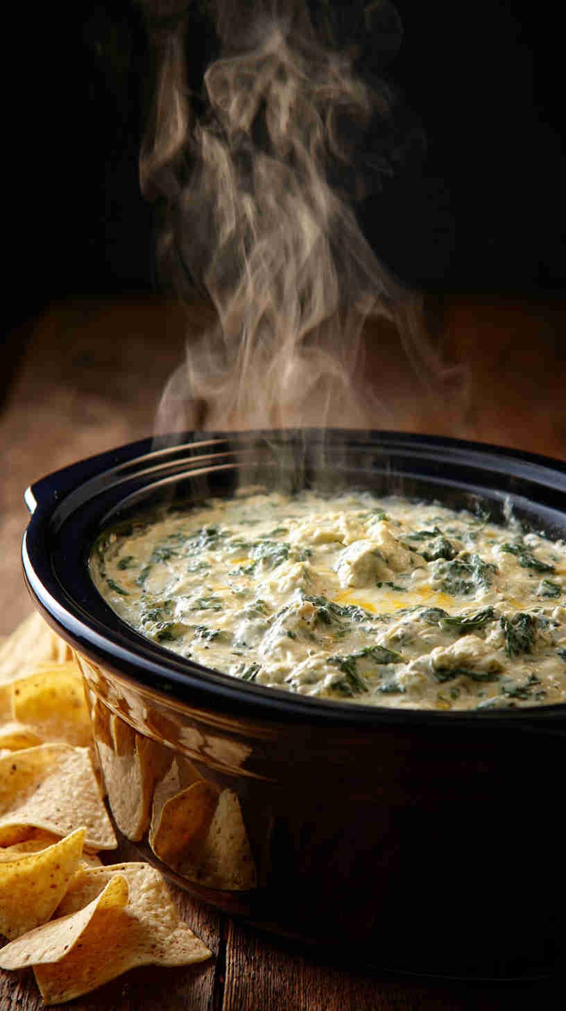 Crockpot Spinach Artichoke Dip