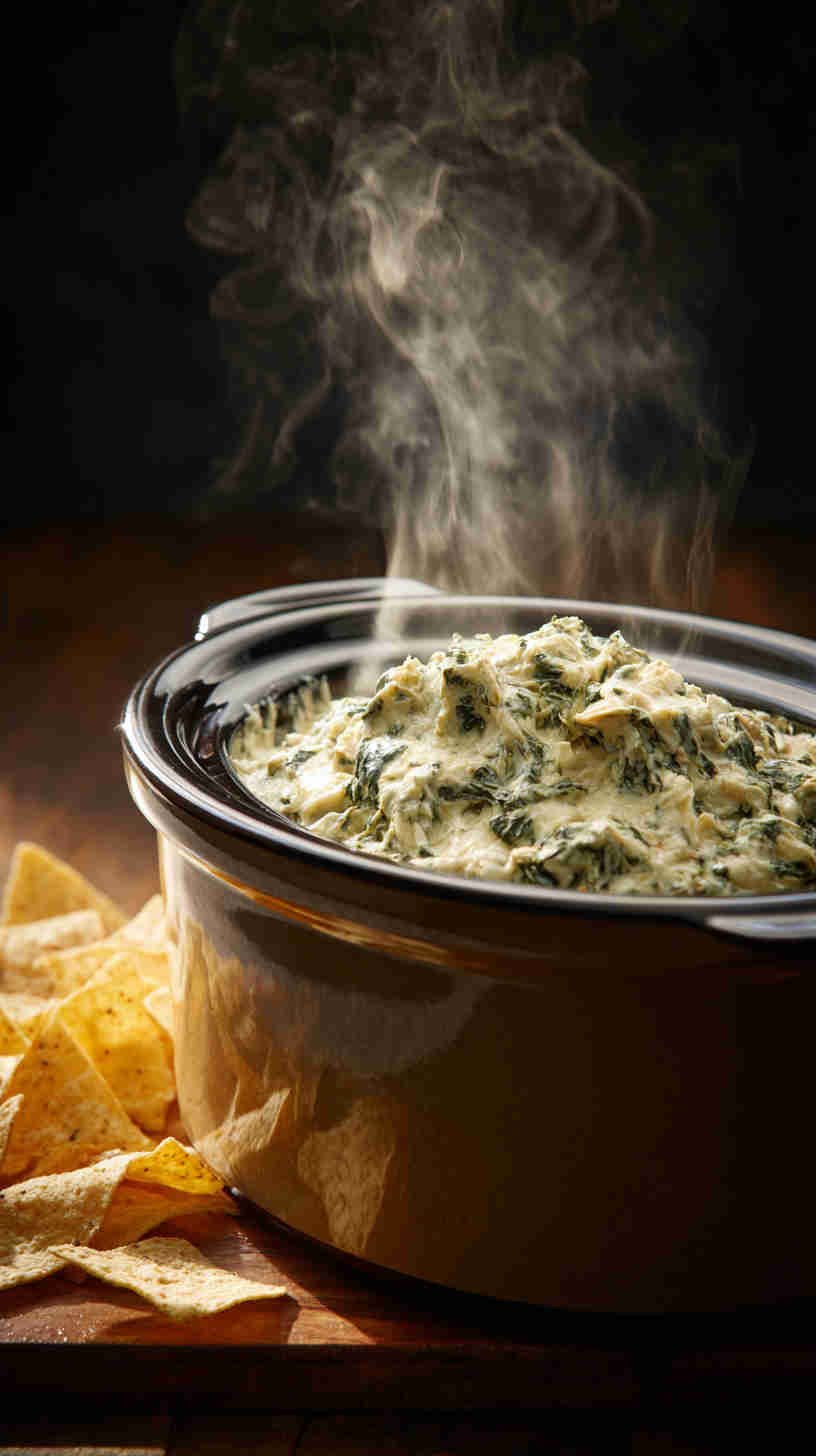 Crockpot Spinach Artichoke Dip
