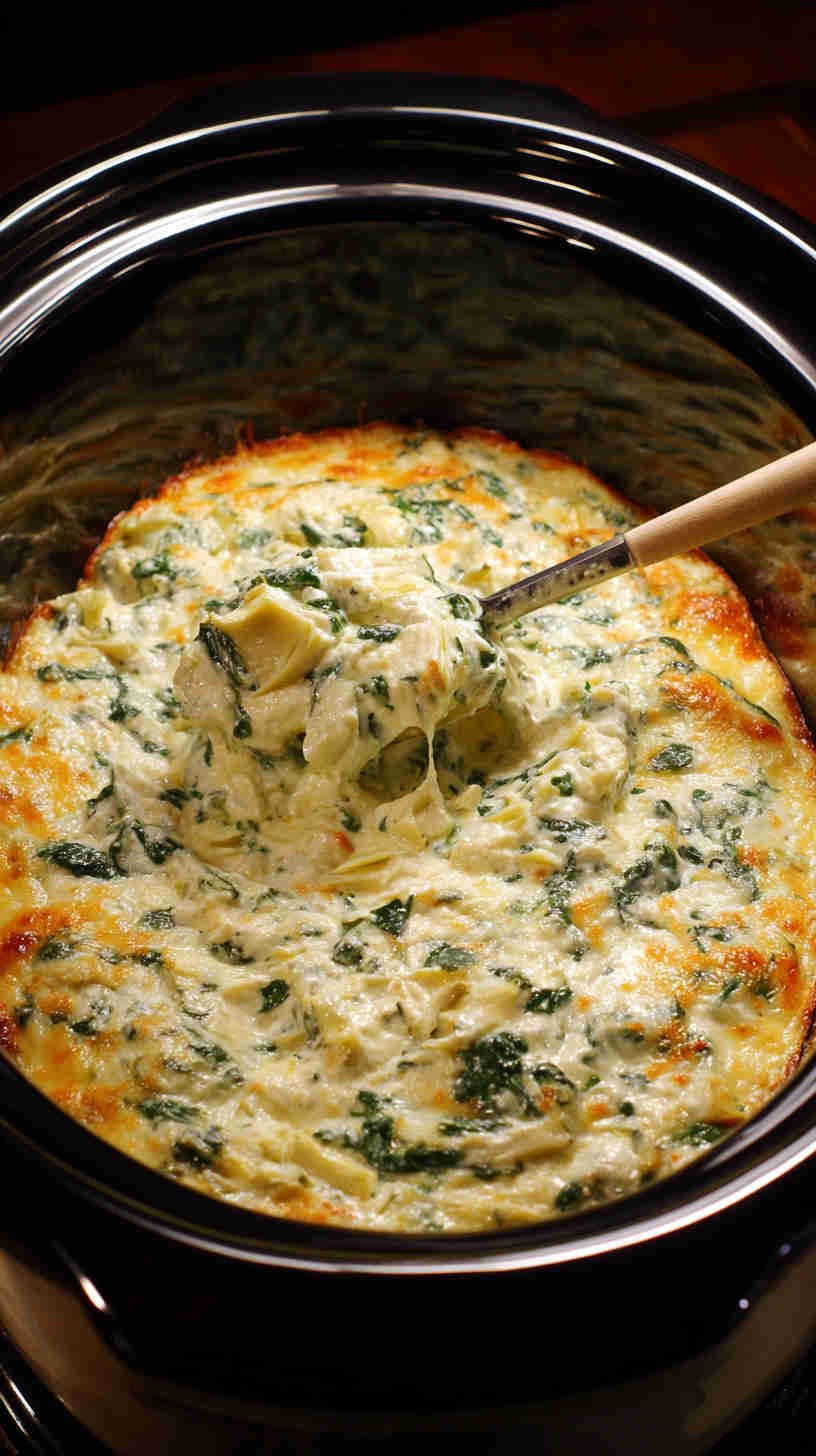 Crockpot Spinach Artichoke Dip