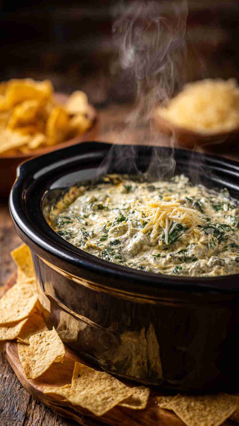 Crockpot Spinach Artichoke Dip