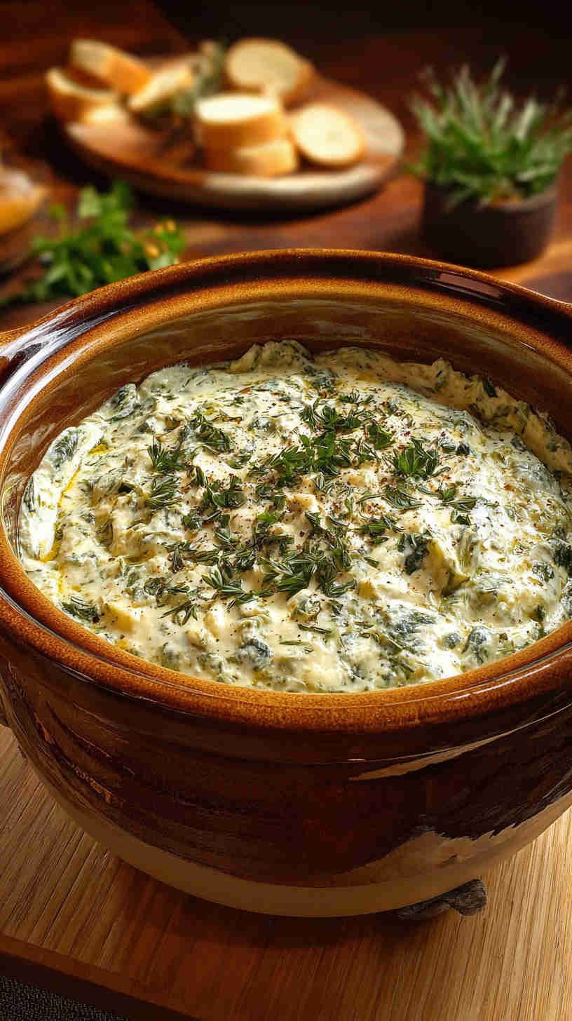 Crockpot Spinach Artichoke Dip
