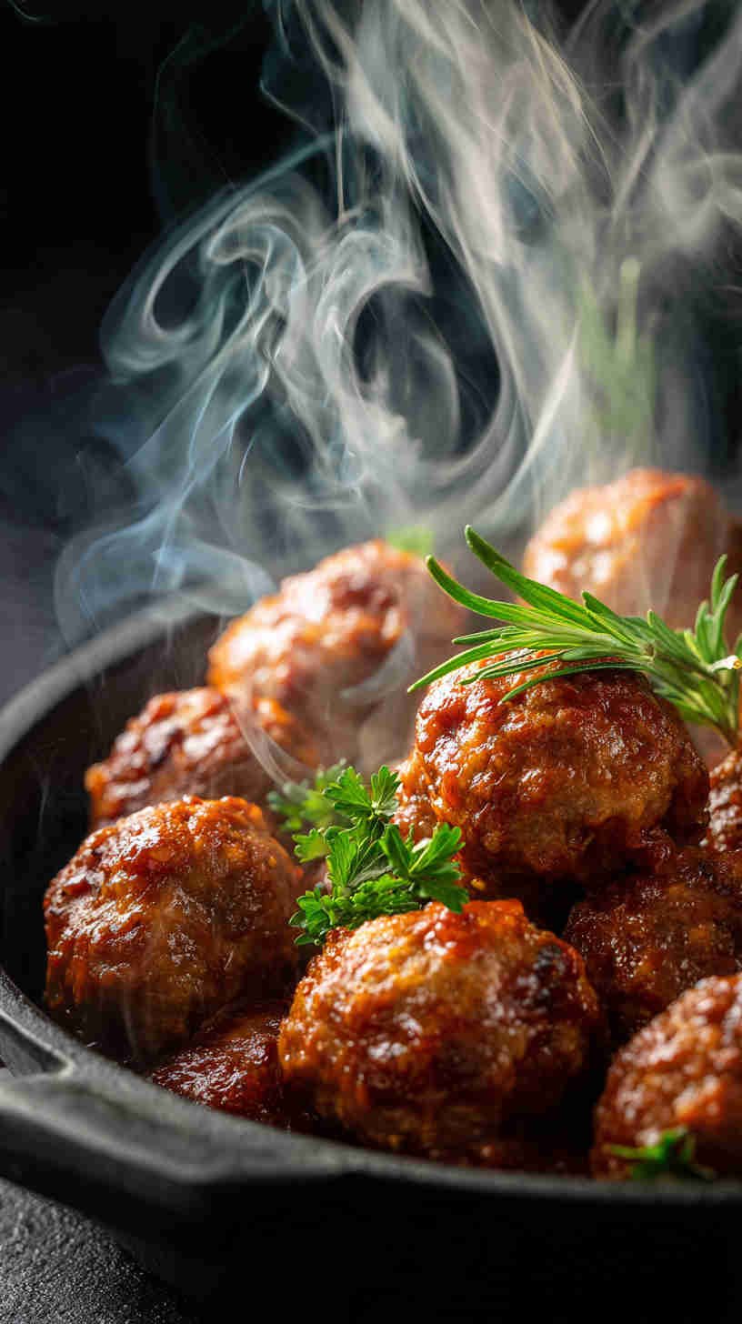 Crockpot Sweet and Spicy BBQ Meatballs