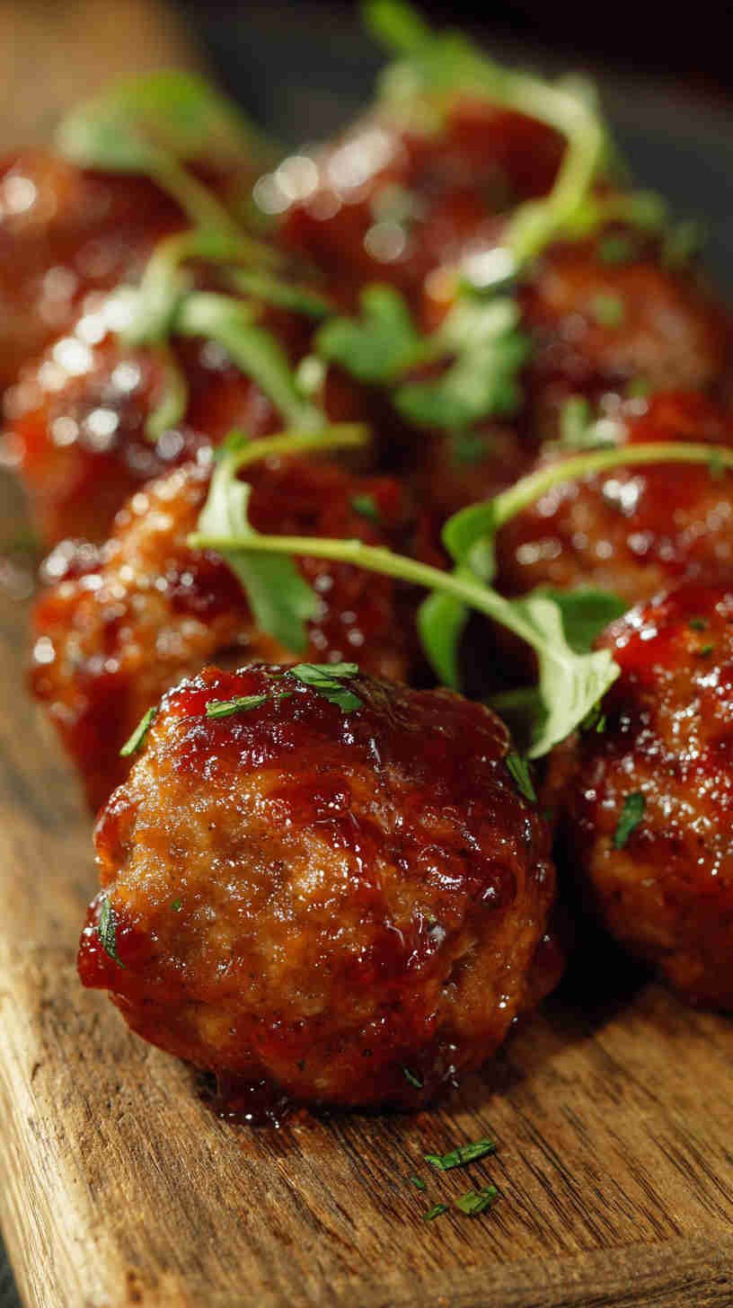 Crockpot Sweet and Spicy BBQ Meatballs