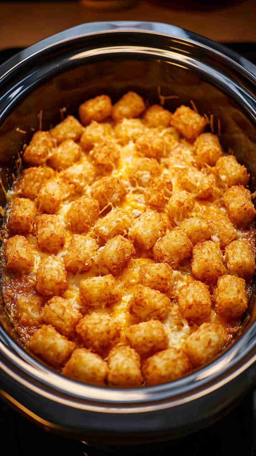 Crockpot Tater Tot Casserole