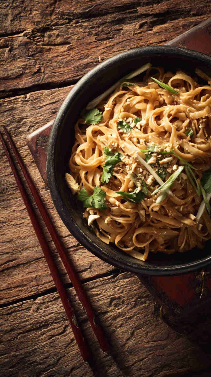 Crockpot Thai Peanut Noodles