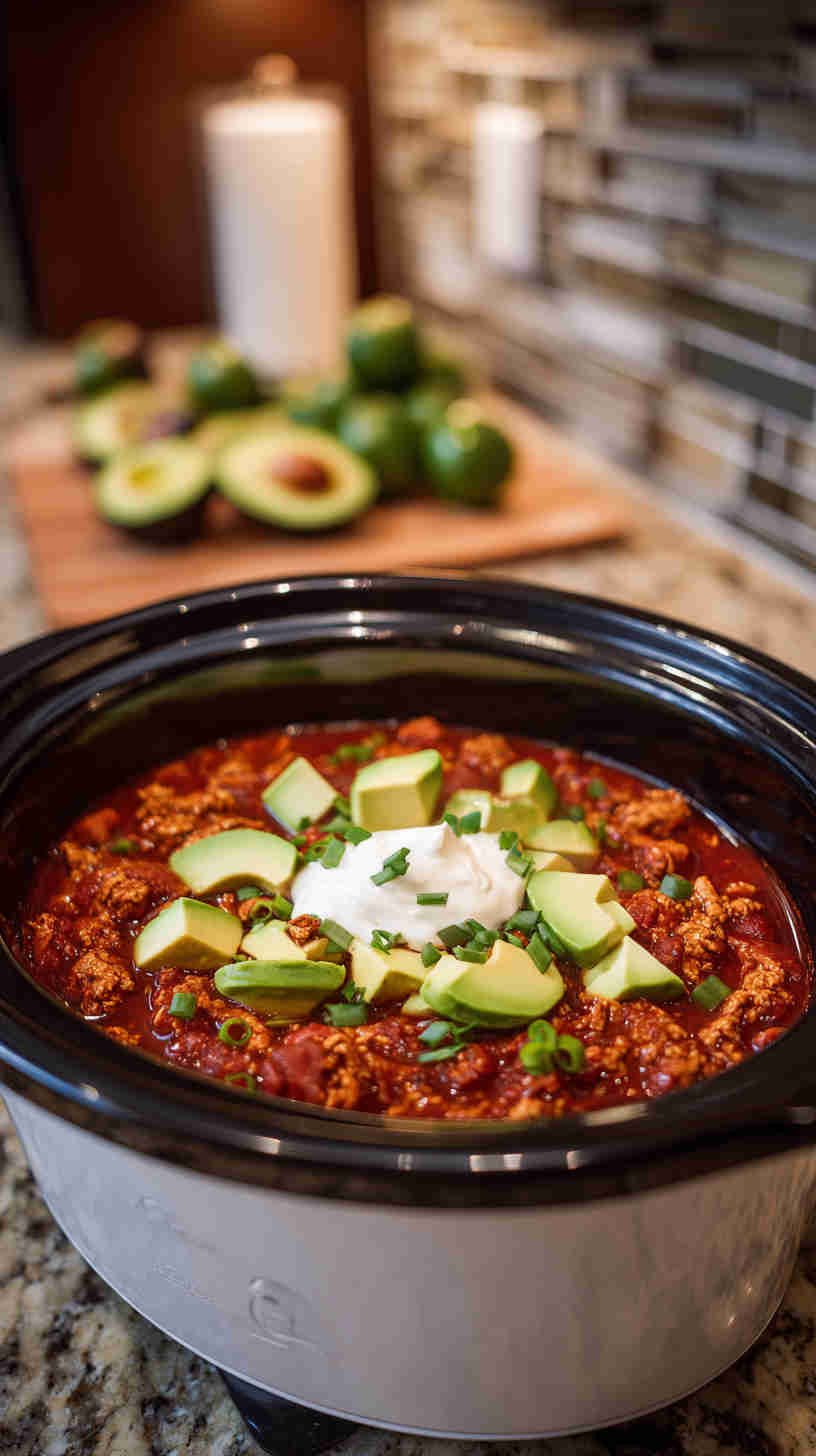Crockpot Turkey Chili