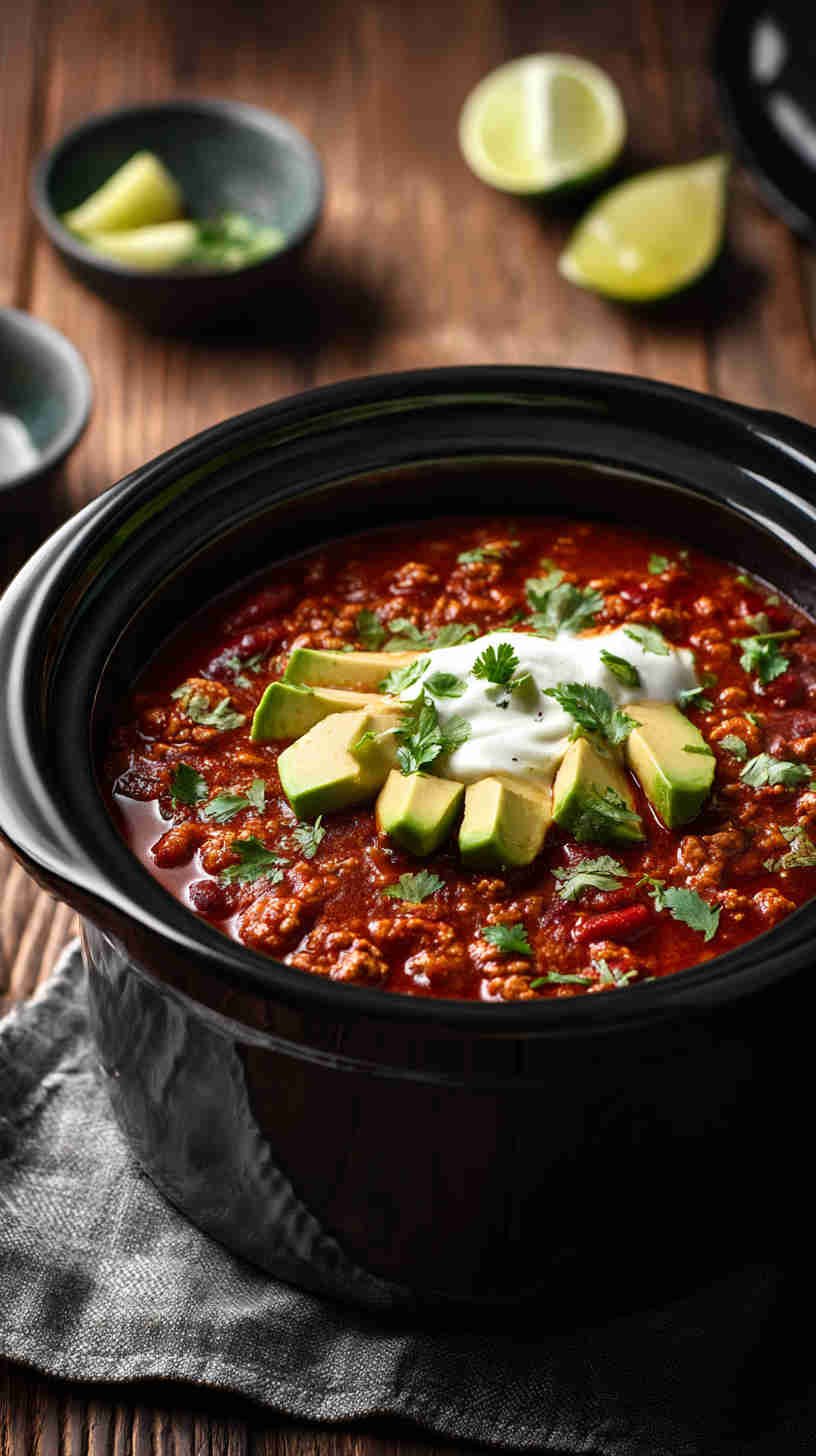 Crockpot Turkey Chili