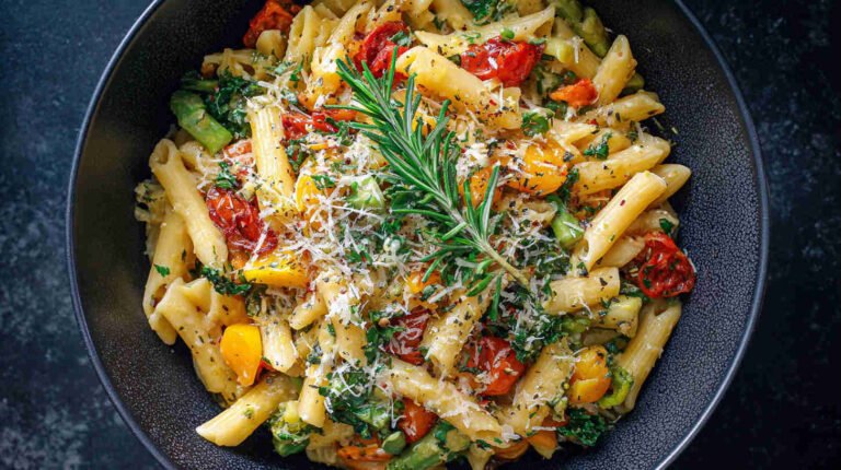 Crockpot Vegetarian Pasta Primavera