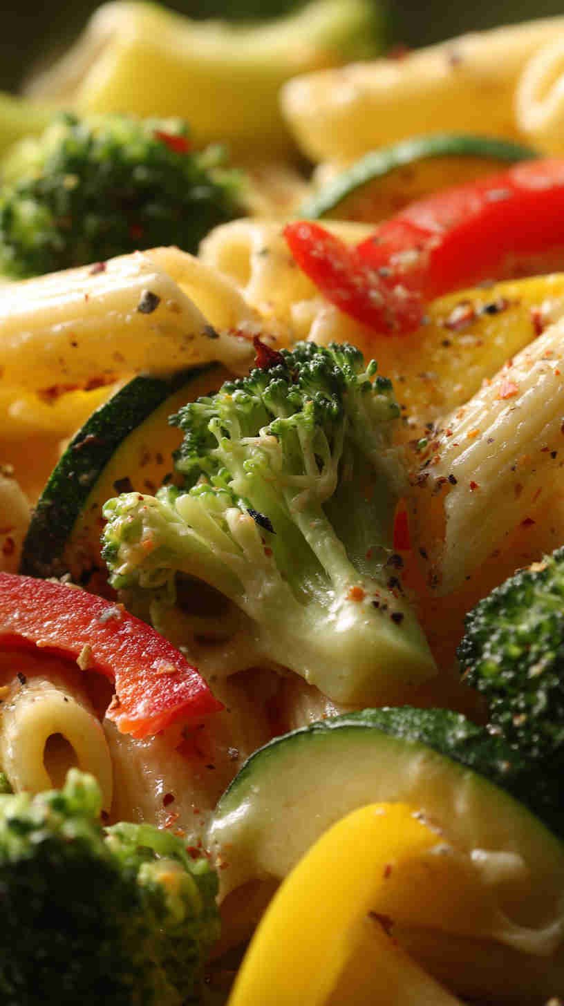 Crockpot Vegetarian Pasta Primavera