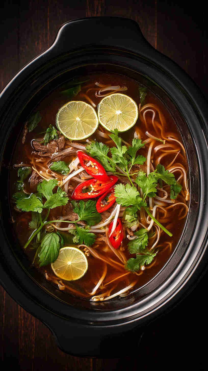 Slow Cooker Beef Pho
