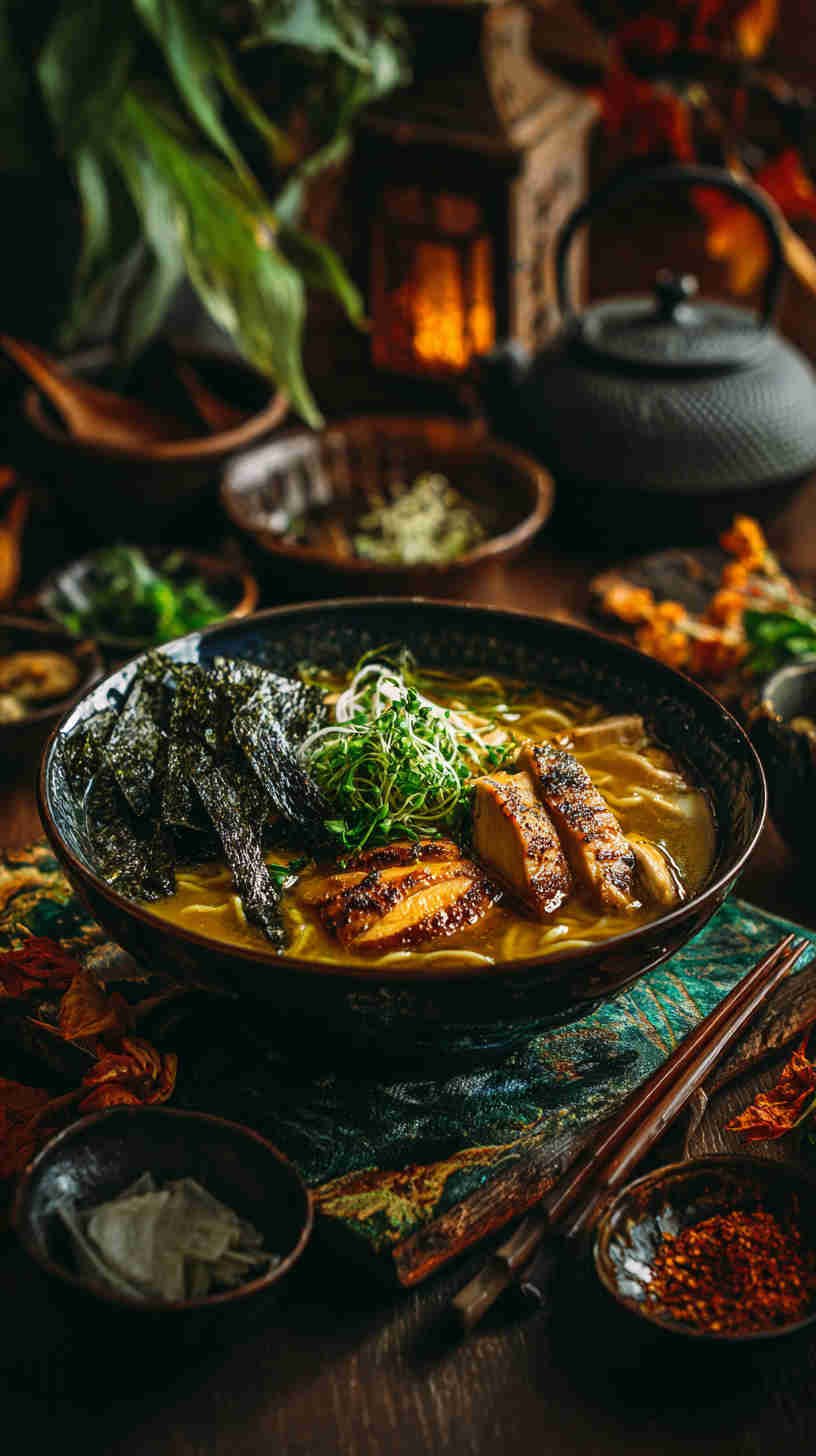 Slow Cooker Chicken Ramen Noodle Soup