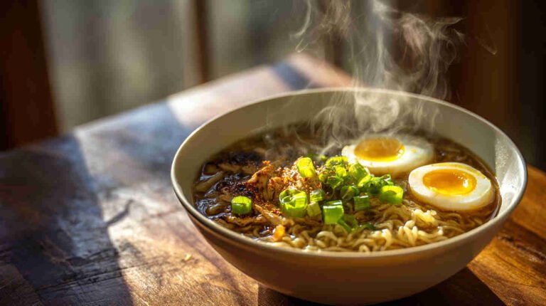 Slow Cooker Chicken Ramen Noodle Soup