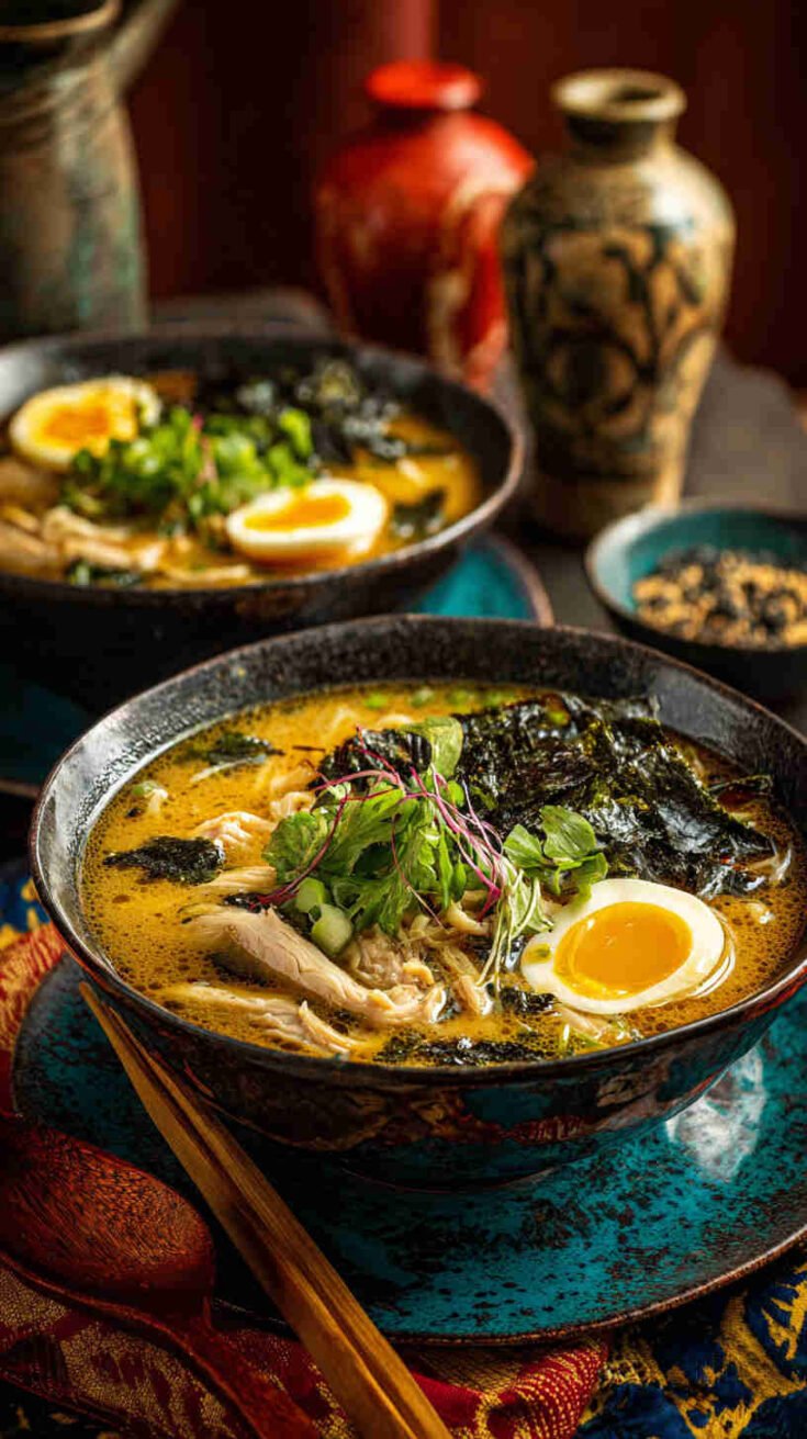 Slow Cooker Chicken Ramen Noodle Soup