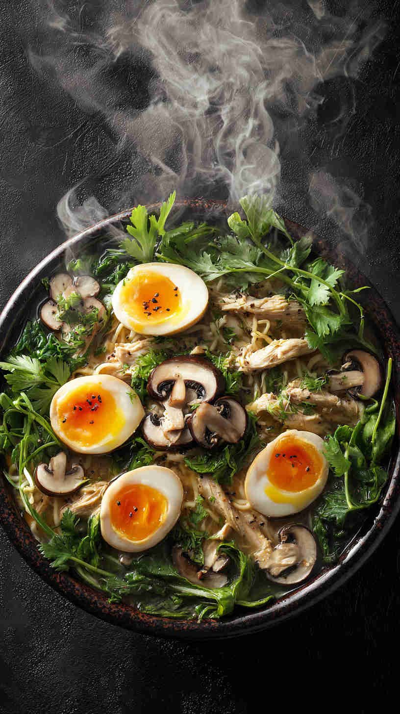 Slow Cooker Chicken Ramen Noodle Soup