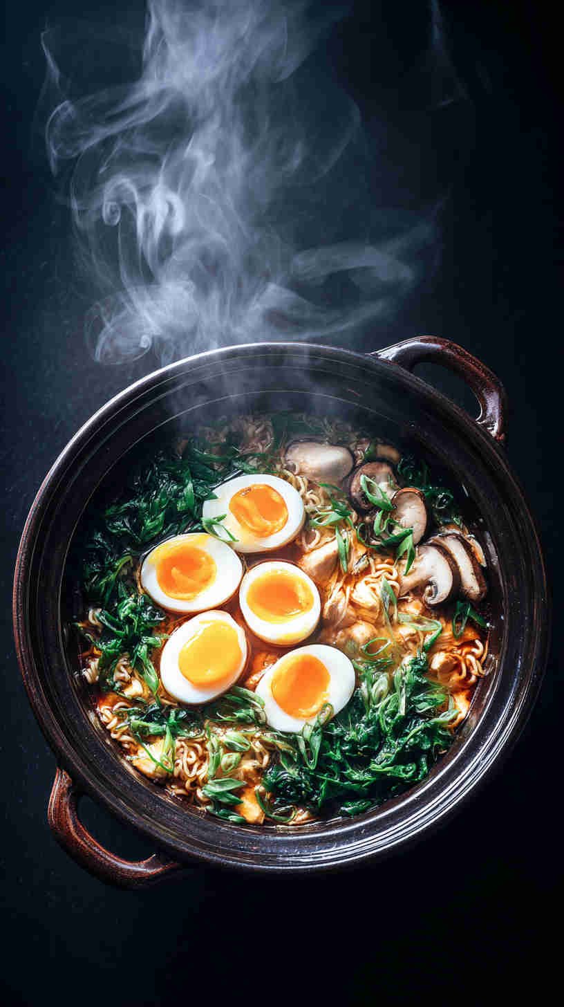 Slow Cooker Chicken Ramen Noodle Soup