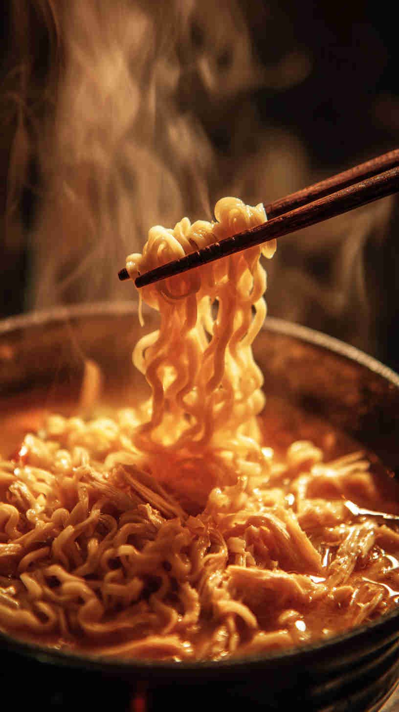 Slow Cooker Chicken Ramen Noodle Soup