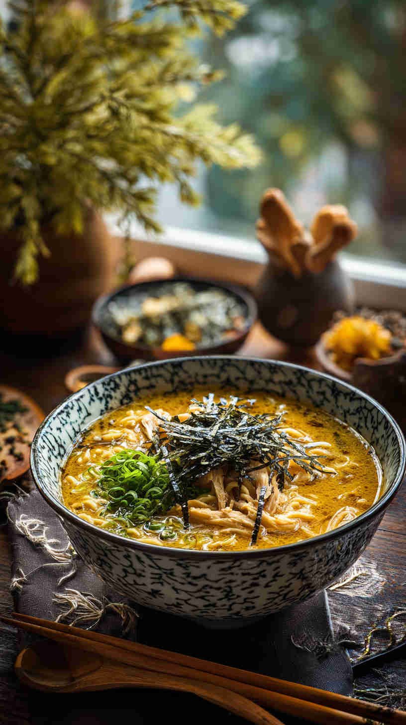 Slow Cooker Chicken Ramen Noodle Soup