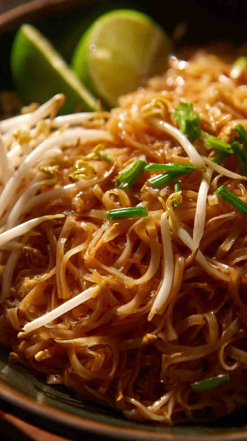 Slow Cooker Pad Thai-Inspired Noodle Soup