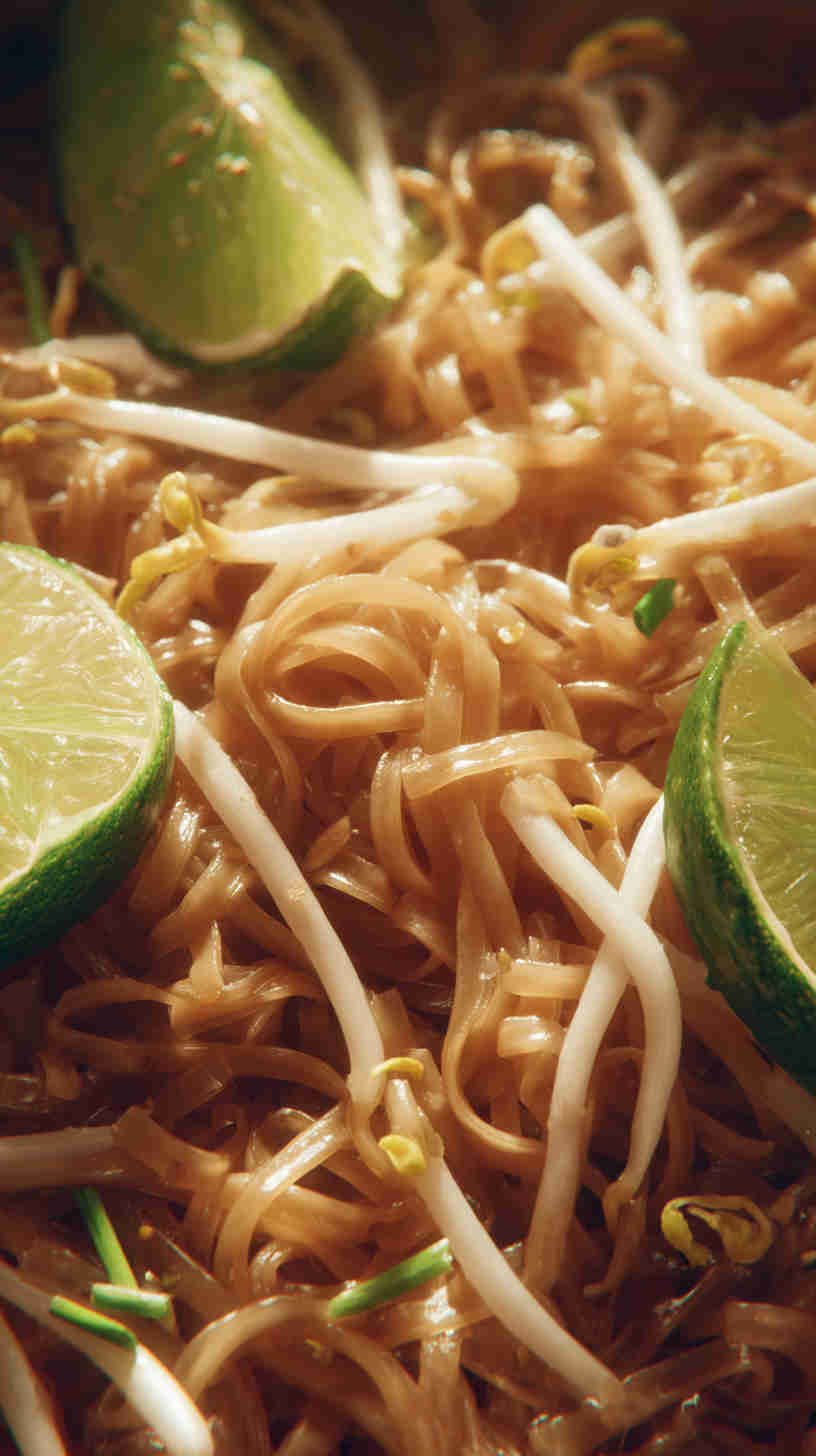 Slow Cooker Pad Thai-Inspired Noodle Soup