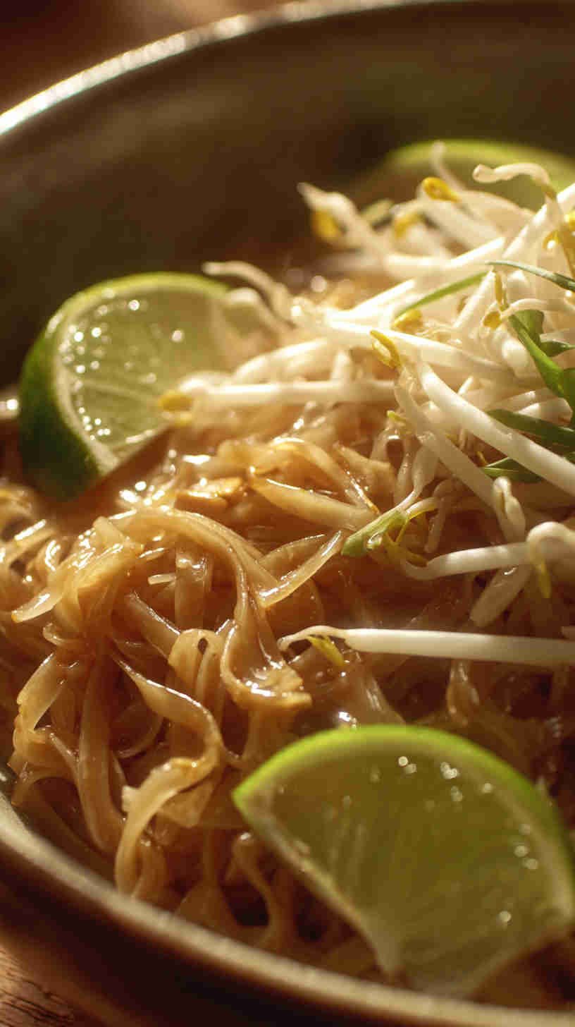 Slow Cooker Pad Thai-Inspired Noodle Soup