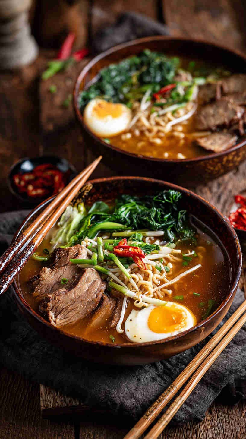 Slow Cooker Pork Miso Ramen