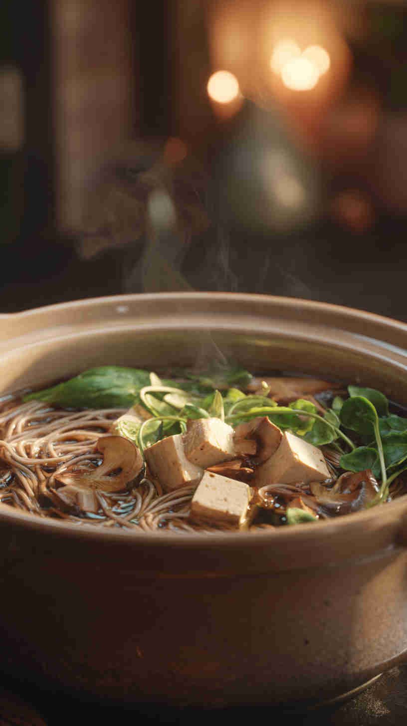 Slow Cooker Soba Noodle Soup with Tofu