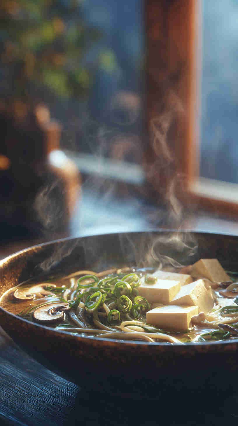 Slow Cooker Soba Noodle Soup with Tofu