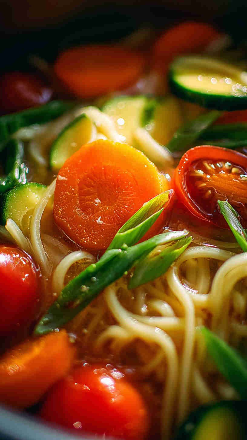 Slow Cooker Thai Coconut Curry Noodle Soup