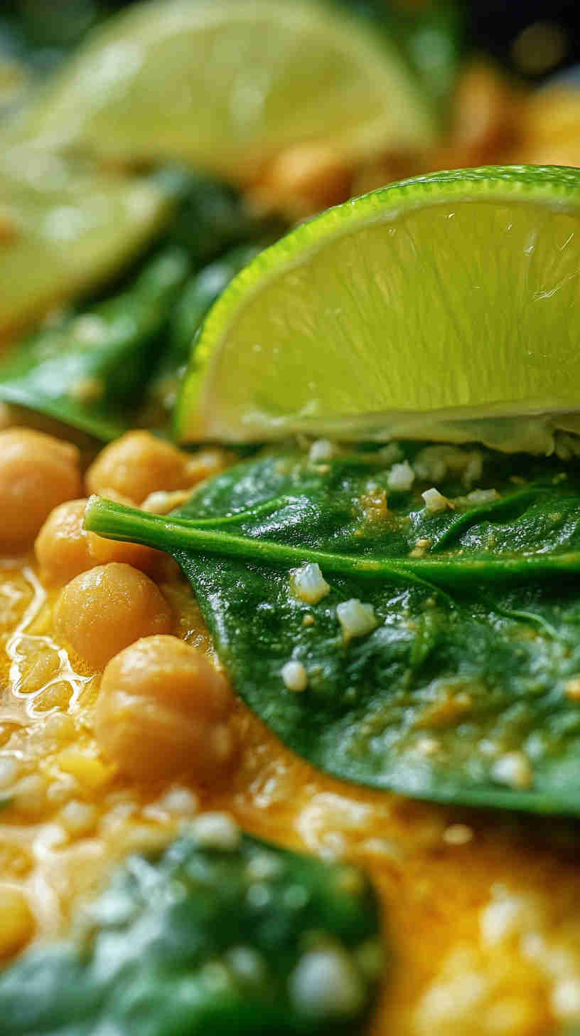 Chickpea and Spinach Coconut Curry