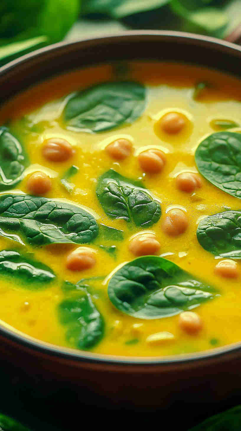 Chickpea and Spinach Coconut Curry