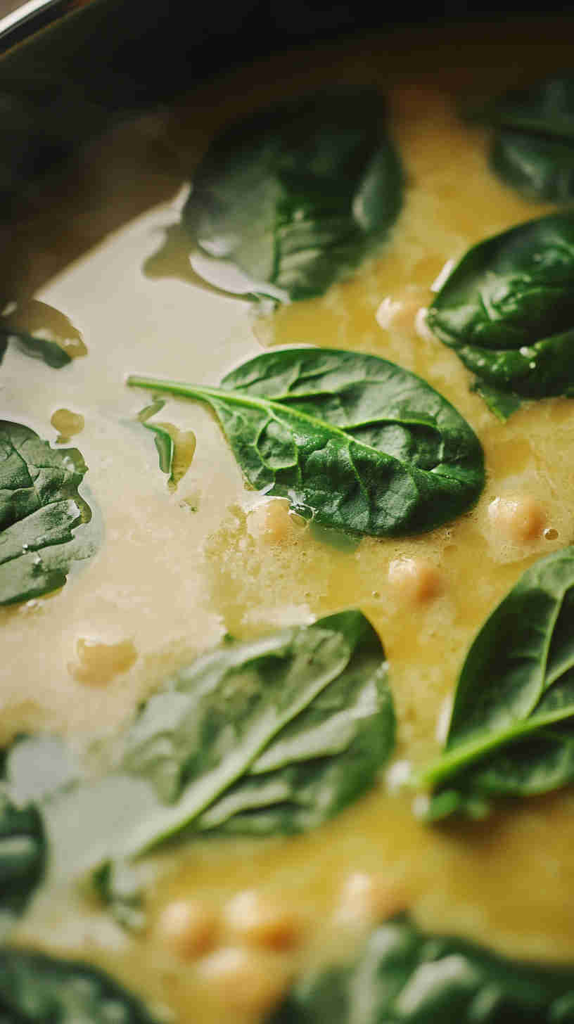 Chickpea and Spinach Coconut Curry