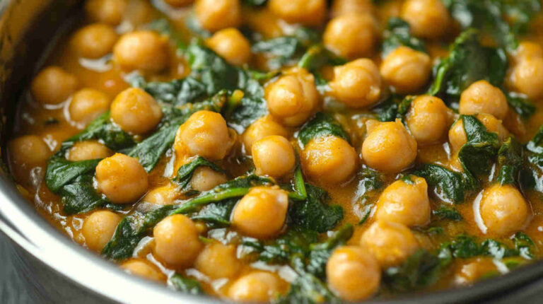 Chickpea and Spinach Coconut Curry